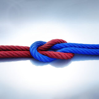 two ropes in a bow knot